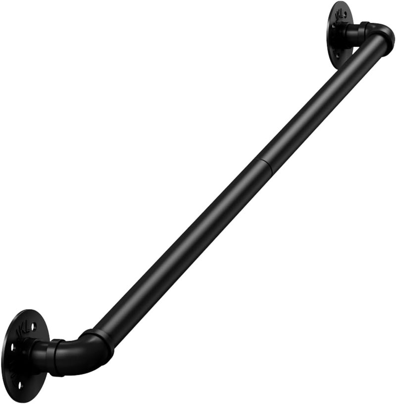 DAMEING 3FT Stair Railing Metal Stair Handrail, 440LB Wall-Mount Safety Hand Rail for Indoor & Outdoor Steps, Non-Slip Powder Coated Staircase Handrails Easy DIY Installation - Image 1
